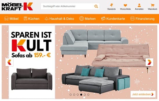 Möbel Kraft Gutscheincodes → 50€ → Juli 2021 Gutschein.de