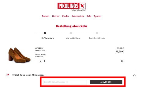 pikolinos coupon code