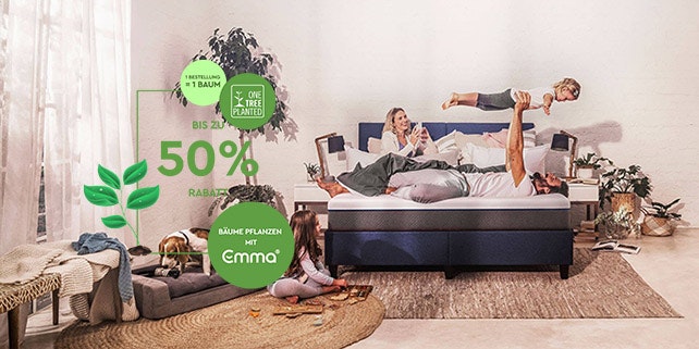 Emma Matratze: Bis zu 50% Rabatt