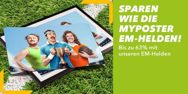 myposter.ch: Zur EM bis zu 63% Rabatt