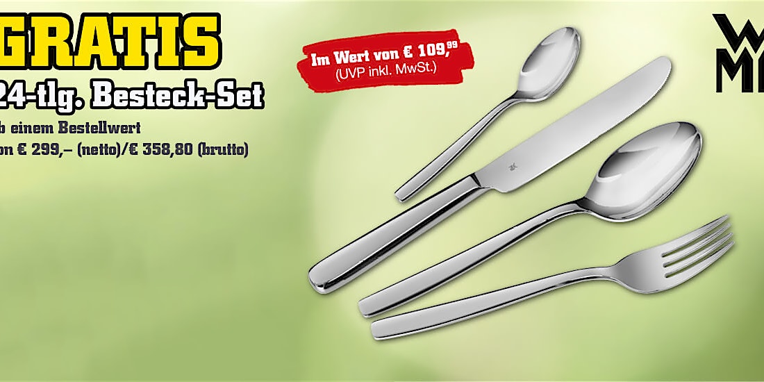 office discount: WMF Besteck-Set gratis